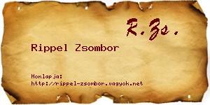 Rippel Zsombor névjegykártya
